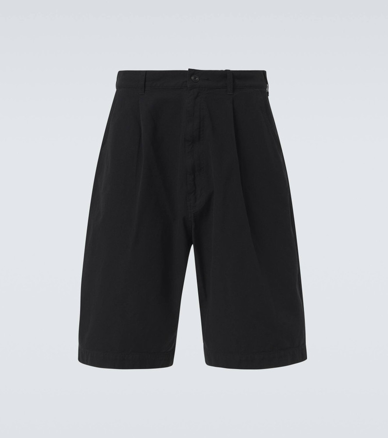 Pleated high-rise shorts 1