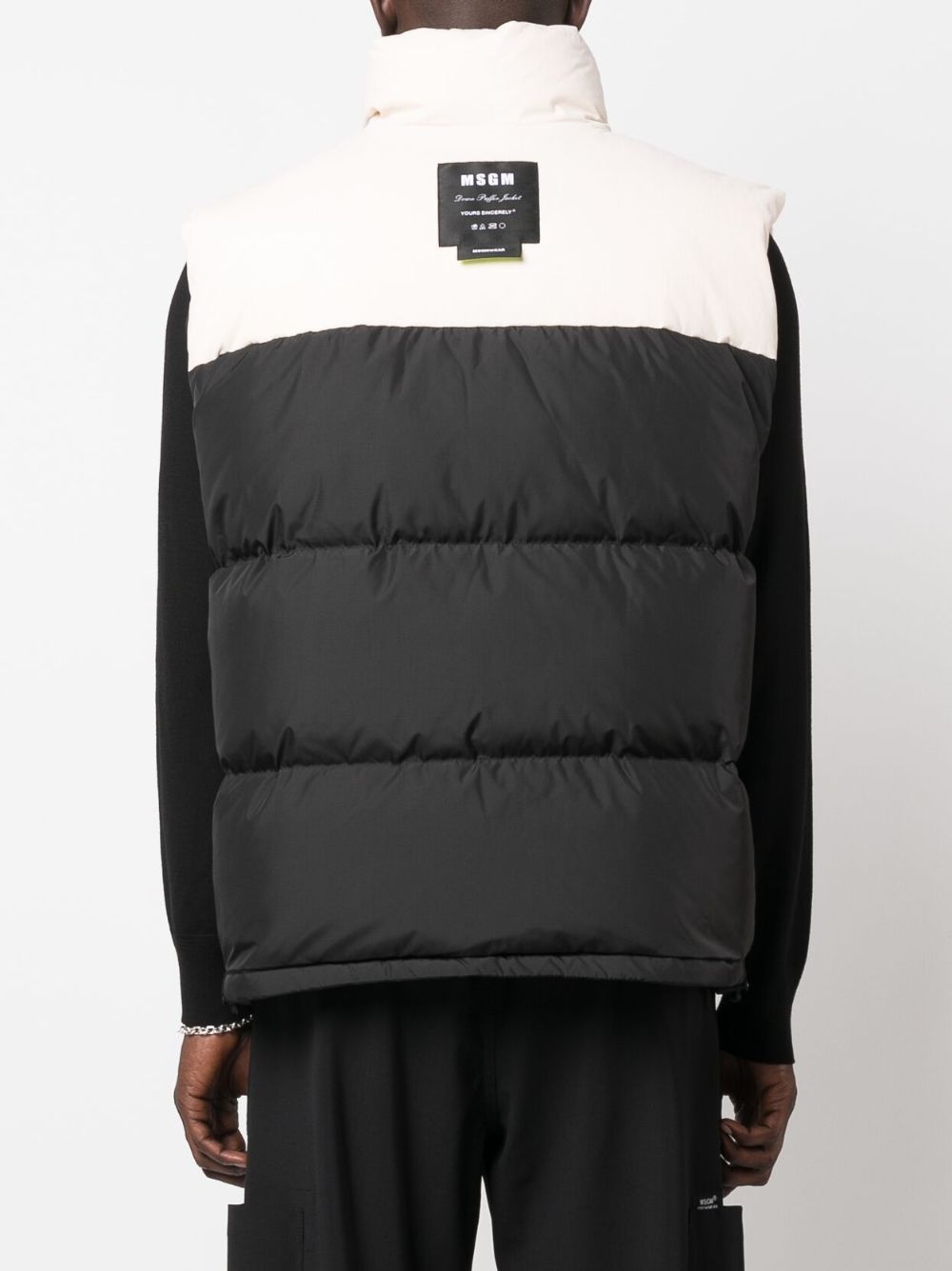 high-neck padded gilet - 4