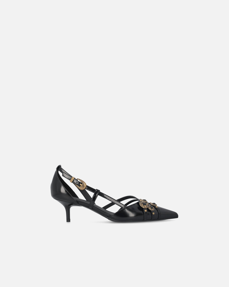 PUMPS WITH STRAPS AND JEWEL STUDS 1