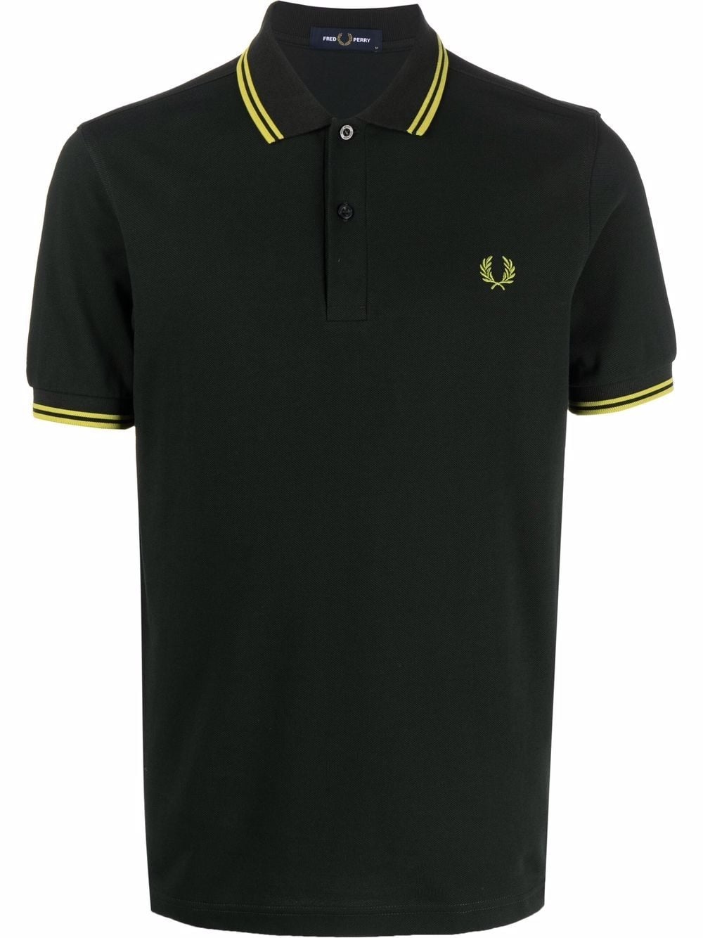 embroidered-logo polo shirt - 1