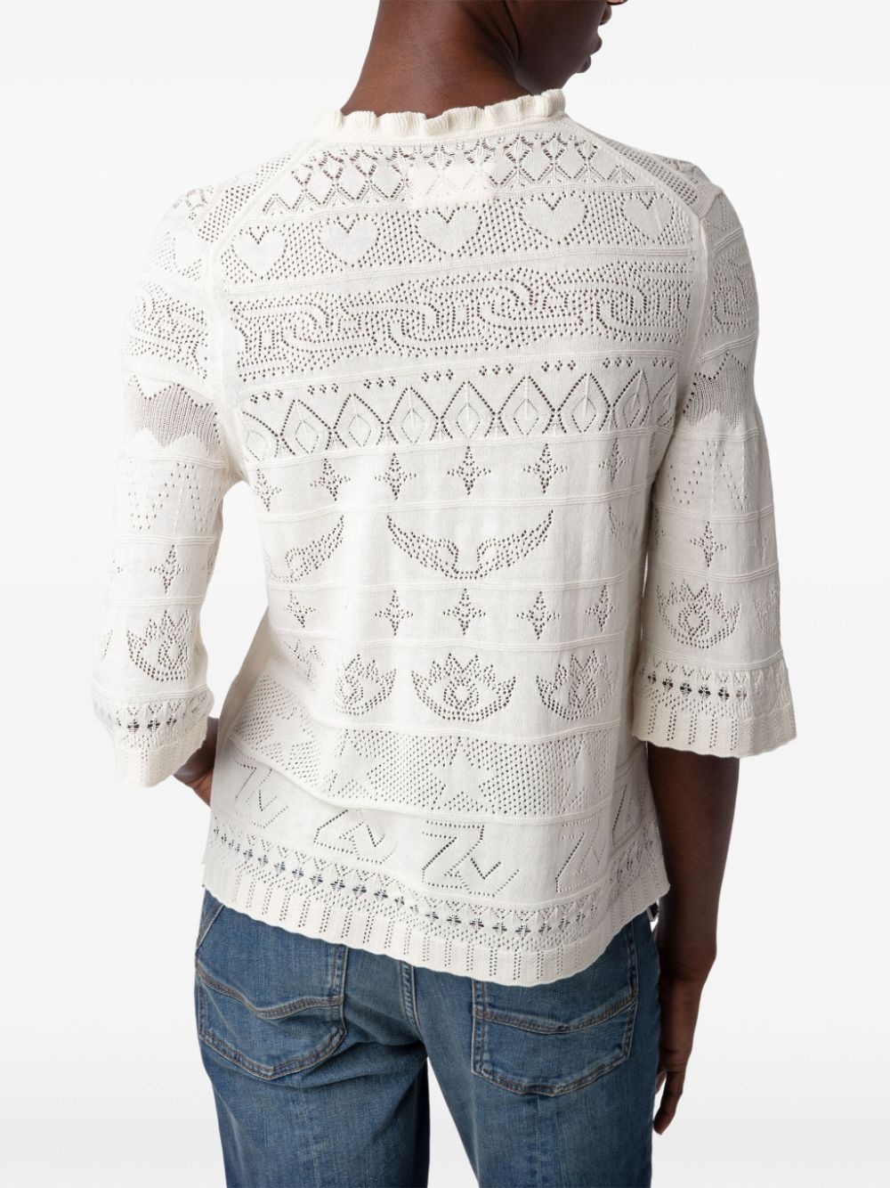 Taho openwork-knit top - 6