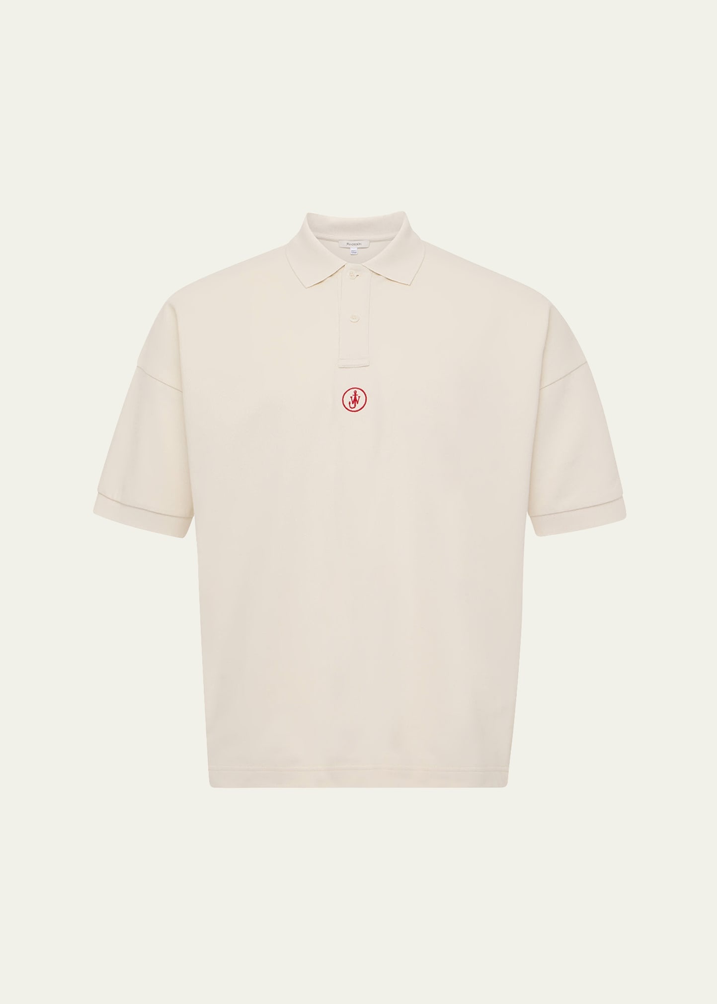 Men's Anchor Embroidery Polo Shirt - 1