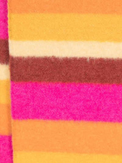 Marni logo-patch stripe-pattern scarf outlook