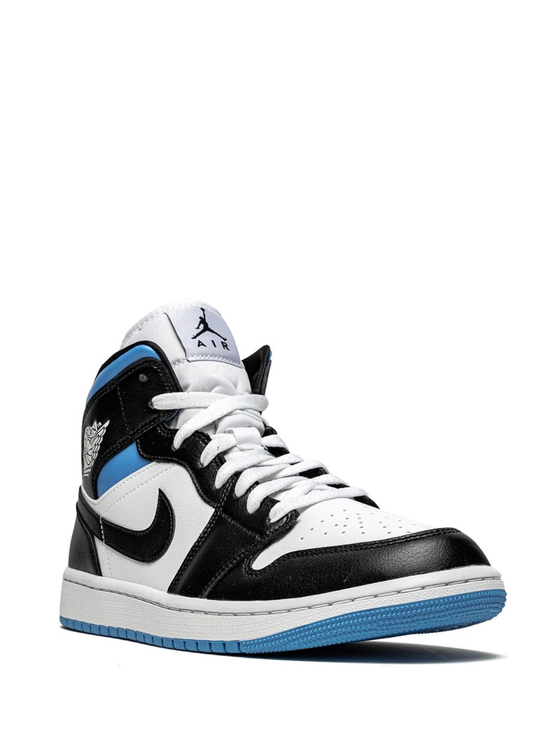 Jordan Air Jordan 1 Mid "Black/White/University Blue" sneakers outlook