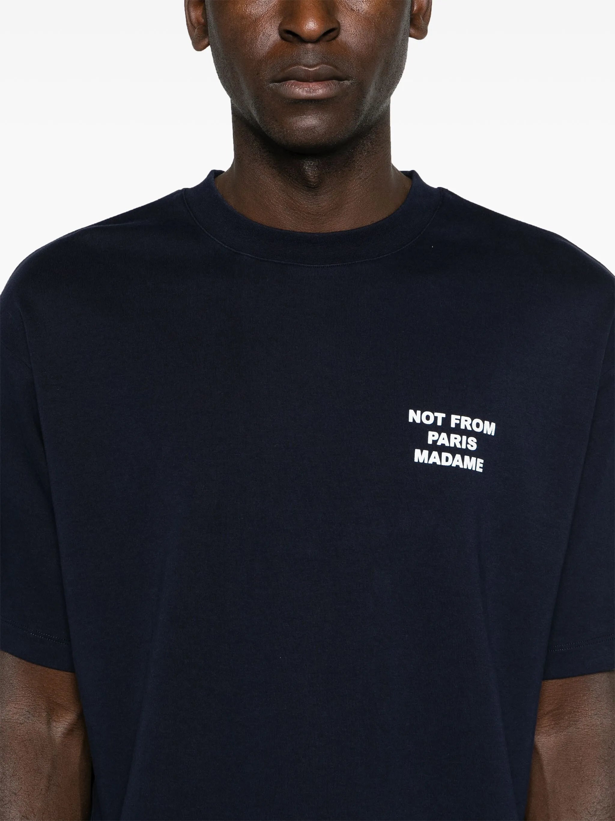 Drole De Monsieur Slogan-print Cotton T-shirt - 2