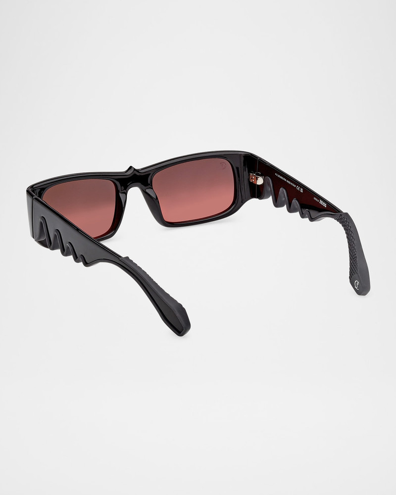 Christian Louboutin Men's LB0017M Acetate Rectangle Sunglasses outlook