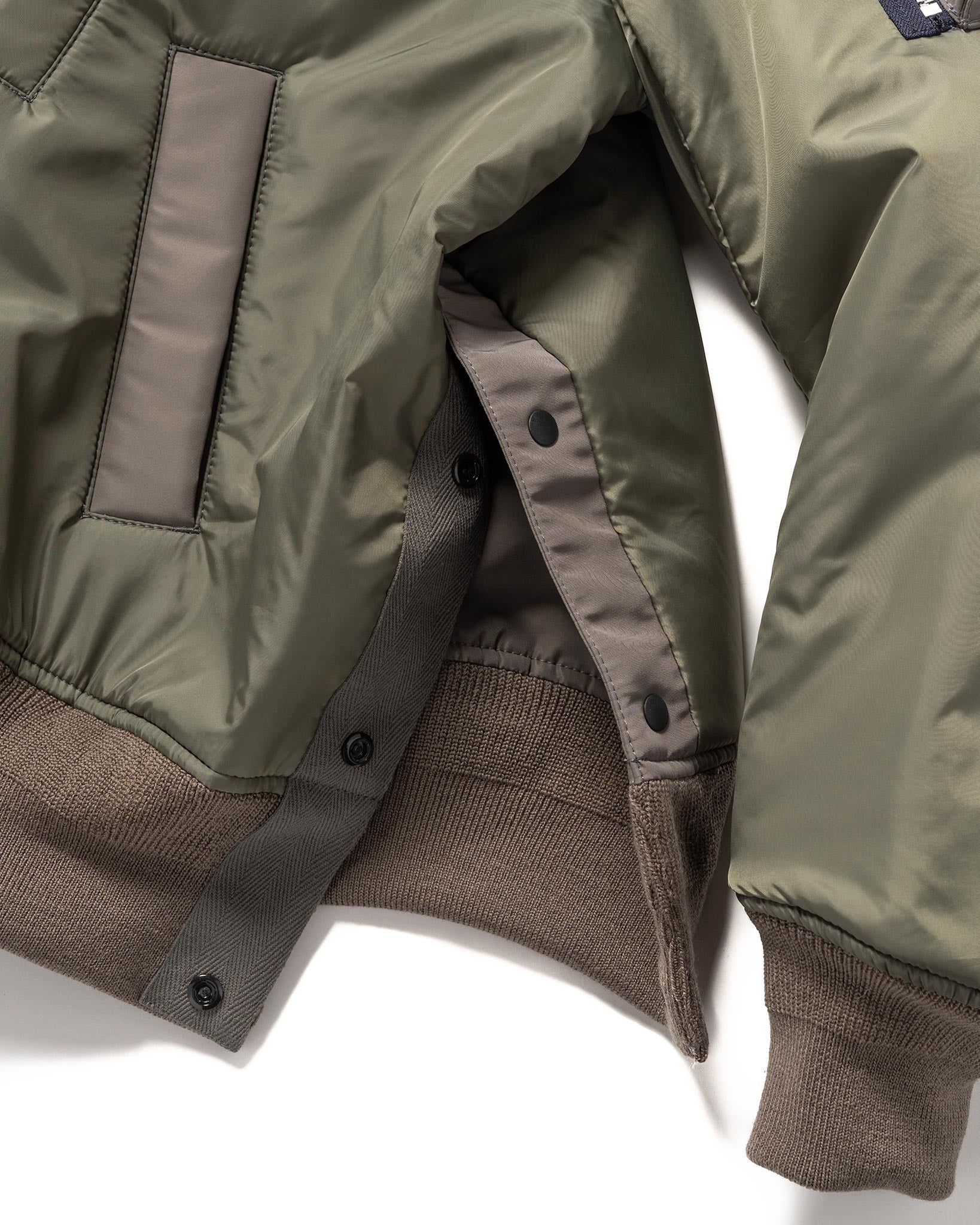 Nylon Twill Blouson Khaki - 6