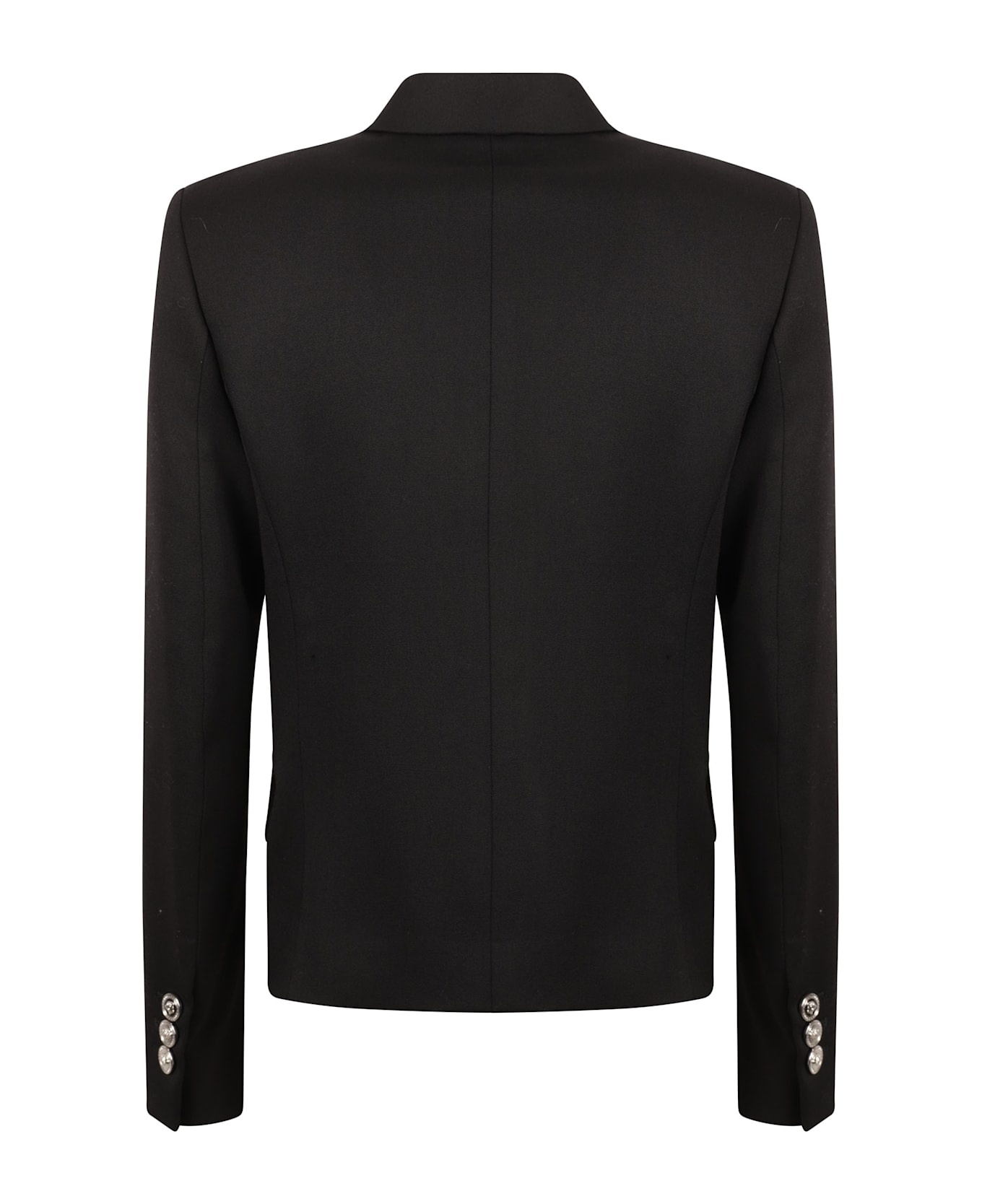 Double-breasted Cropped Blazer - 2