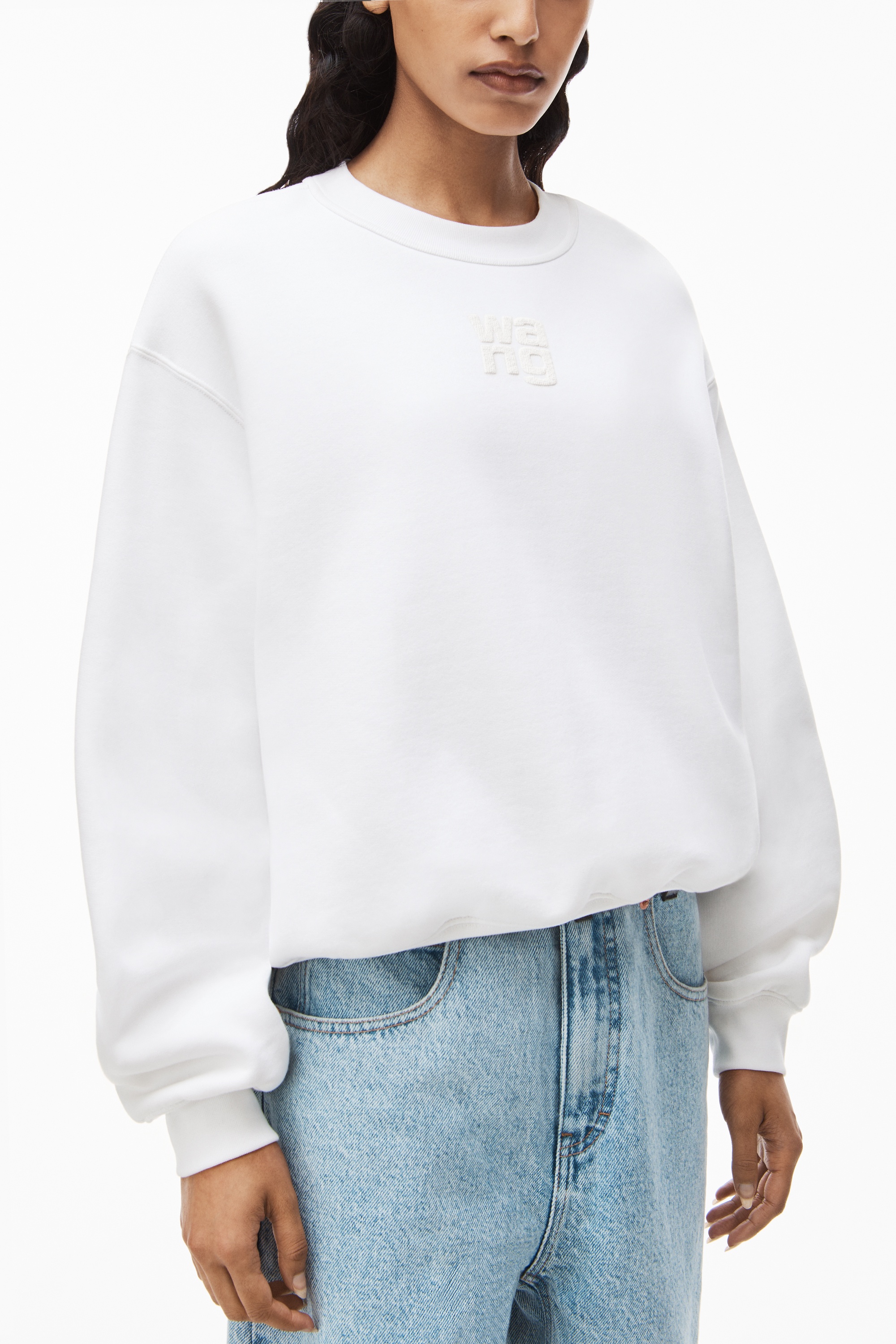 PUFF LOGO SWEATSHIRT IN STRUCTURED TERRY - 5