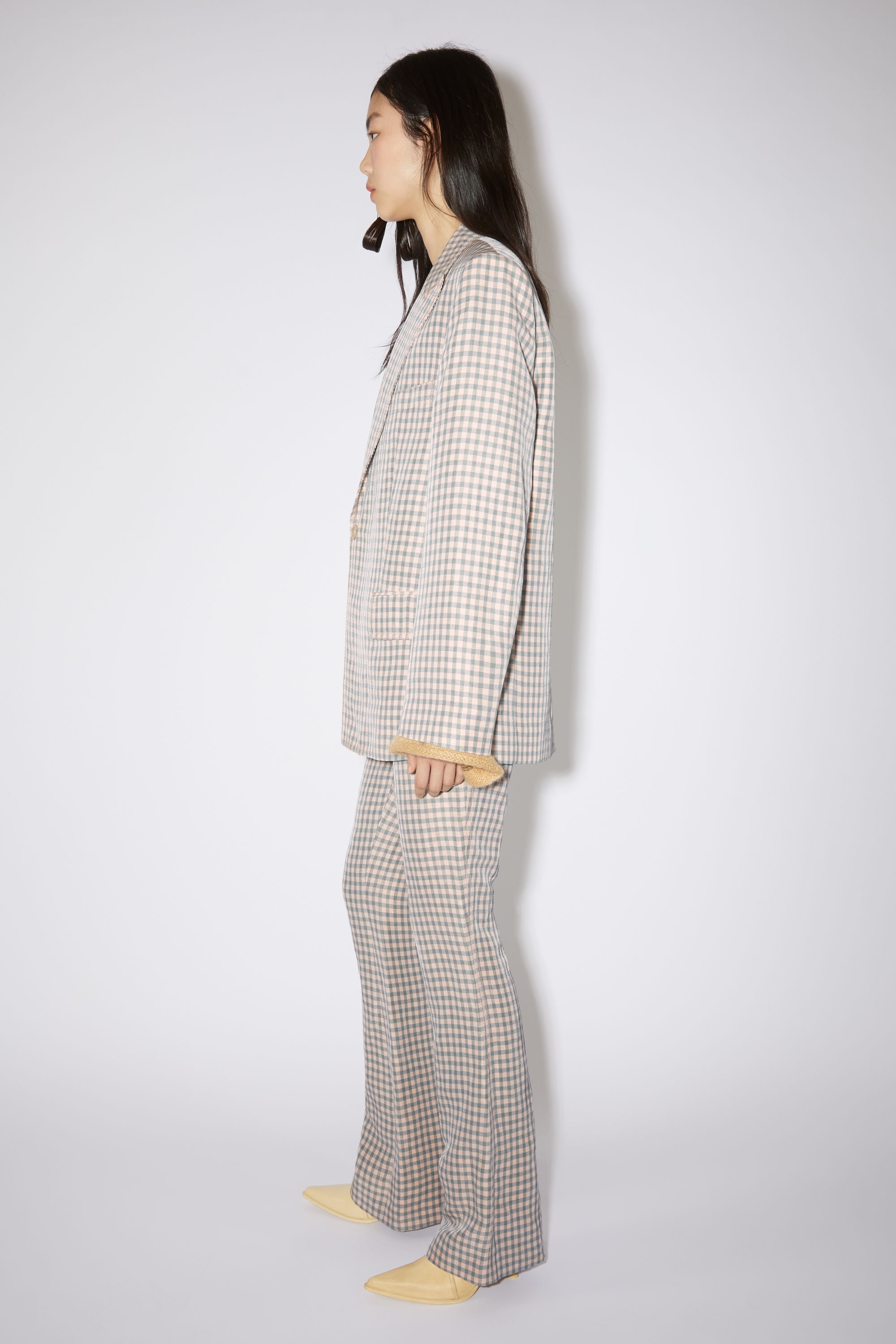 Single-breasted suit jacket - Light blue/pink - 4