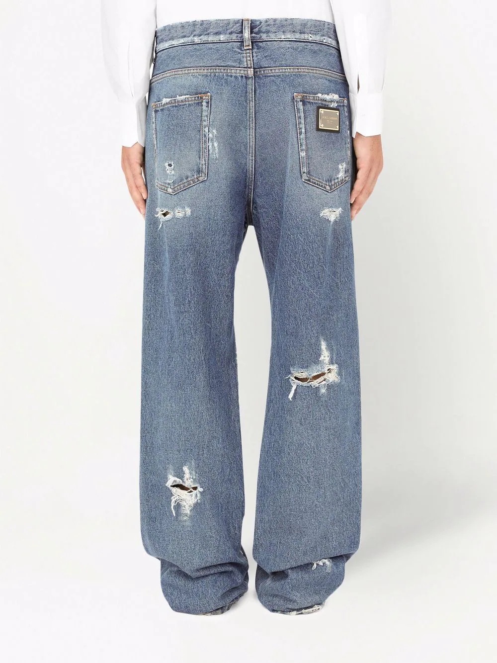 ripped mid-rise loose-fit jeans - 4