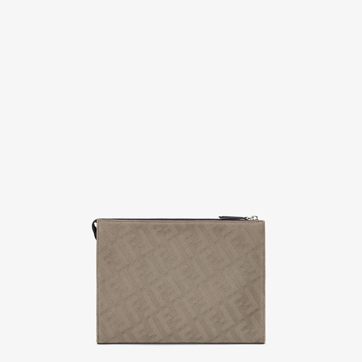 Brown canvas pochette - 3