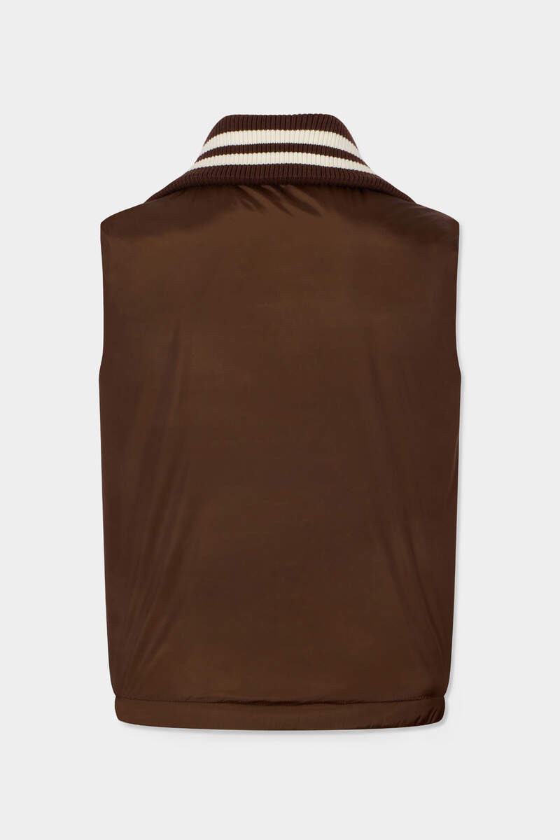 DSQUARED2 HYBRID STUDDED CROPPED VEST outlook