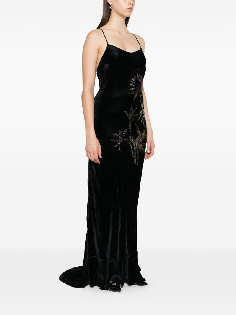 embroidered velvet dress 3