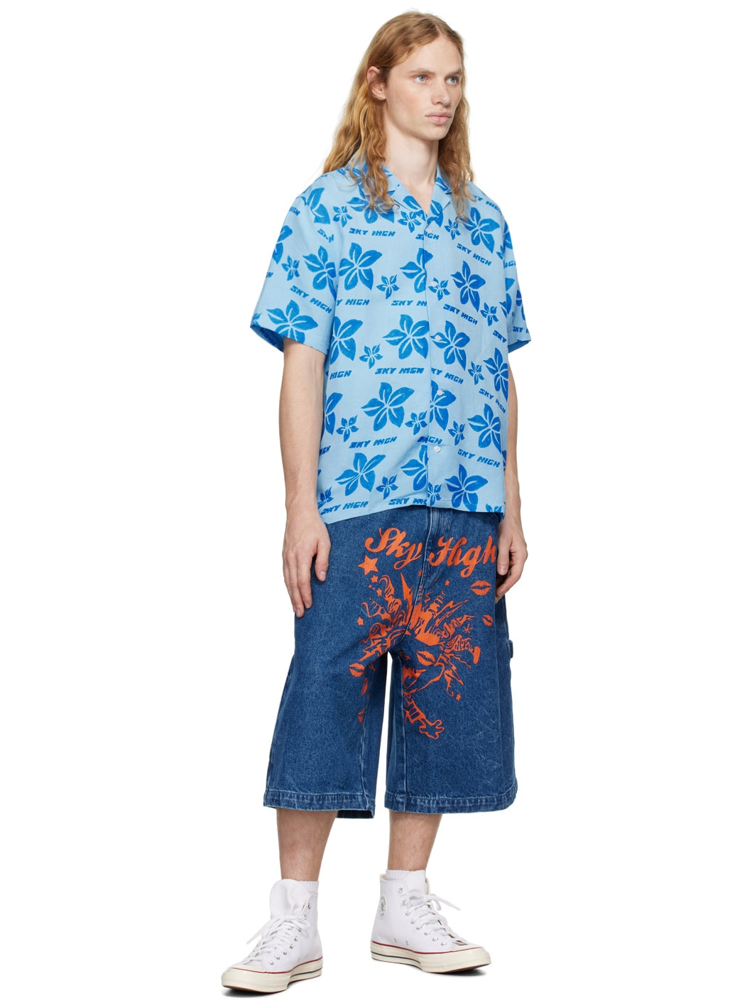 Blue Hand Block Print Shirt - 4