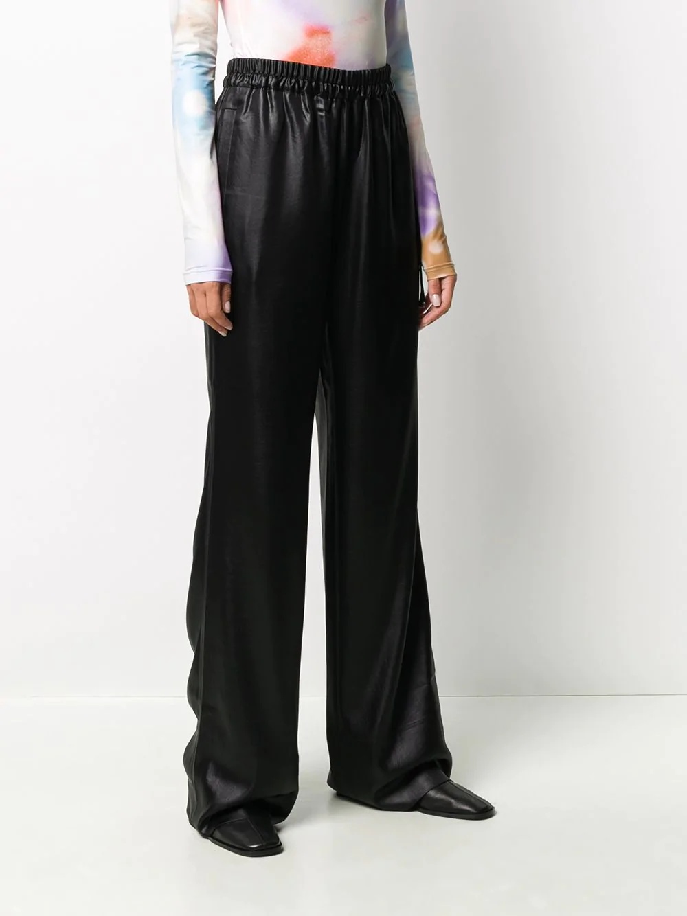 faux leather trousers - 3