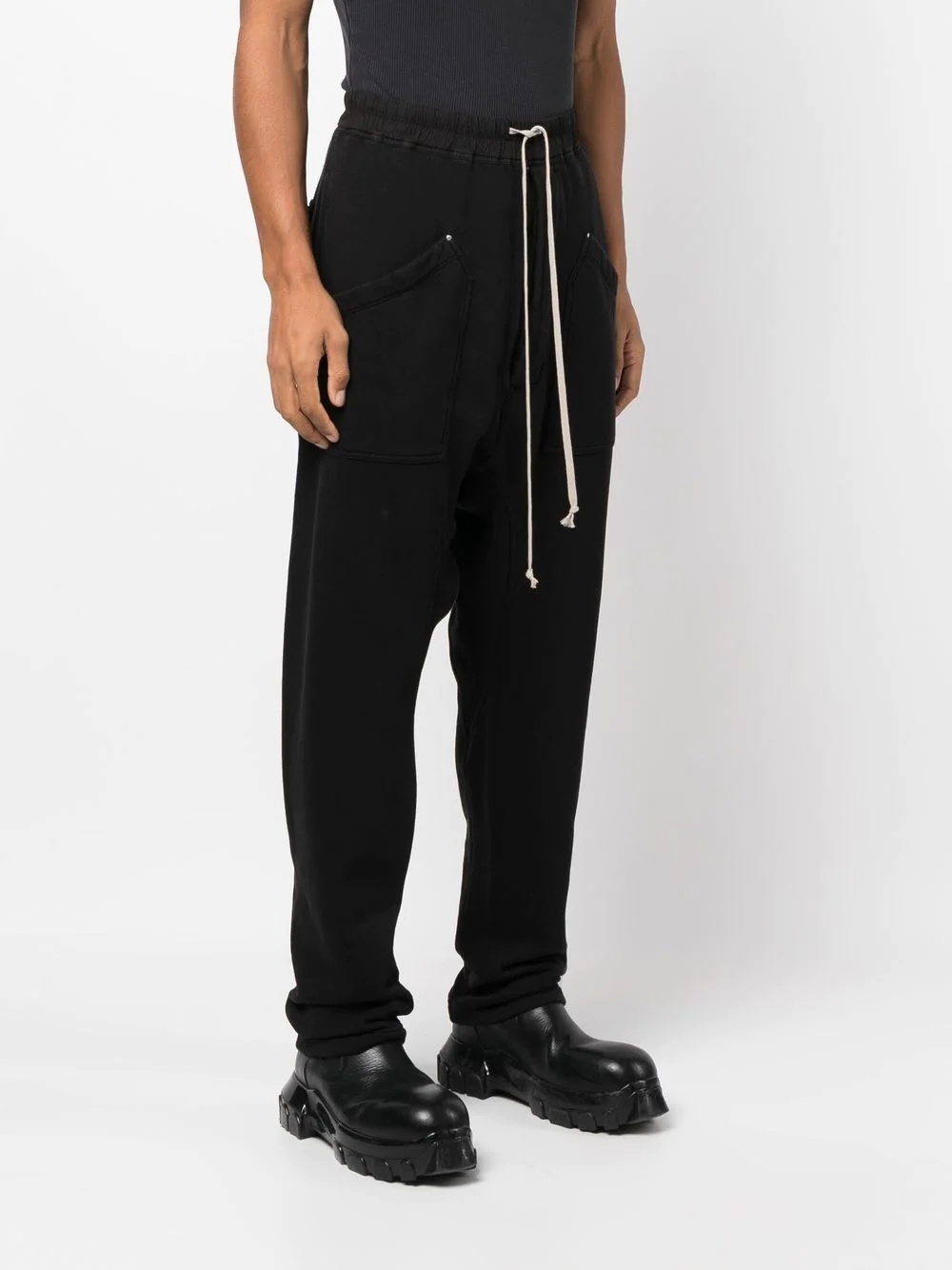 drawstring track pants - 3