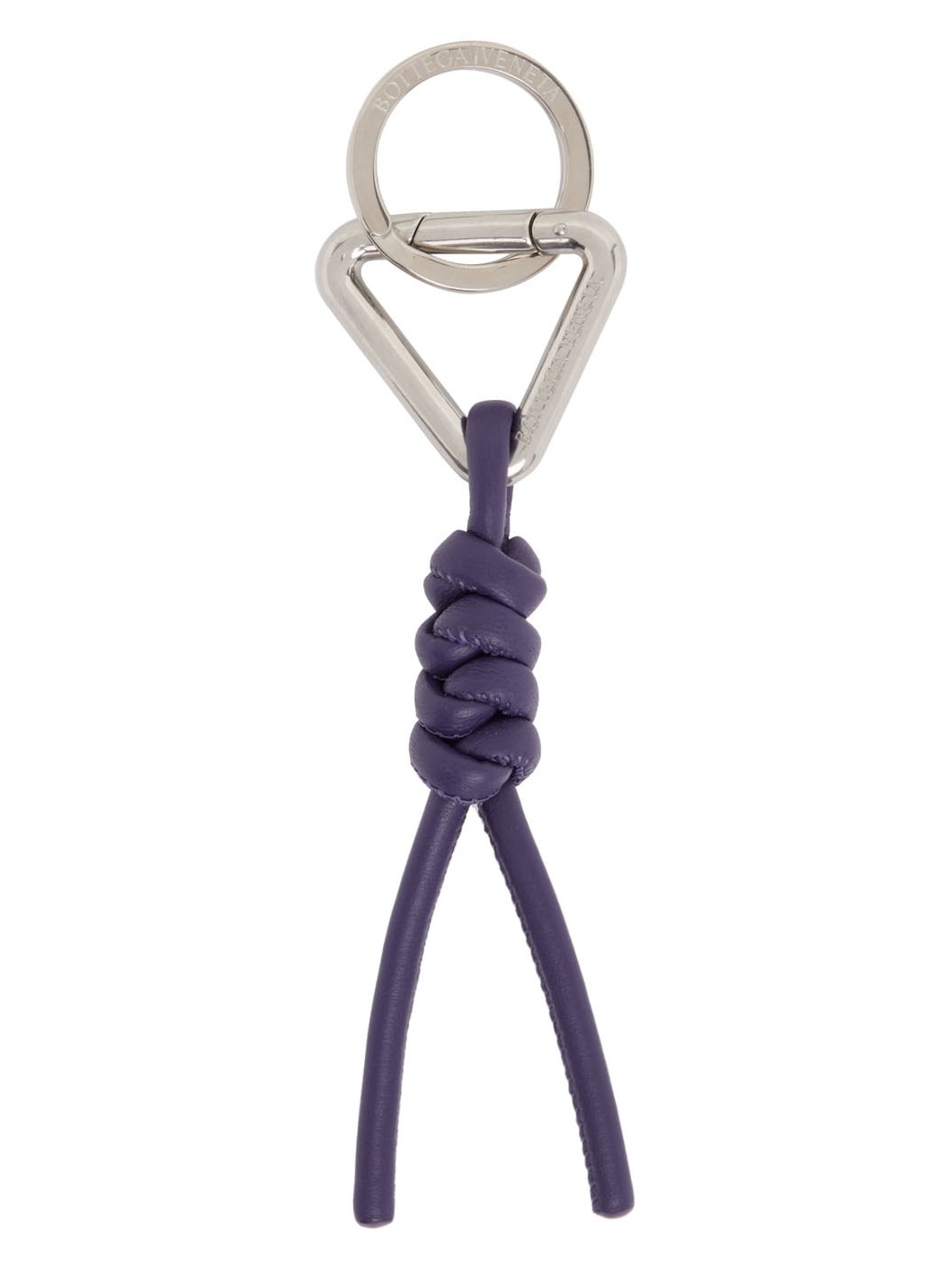 Purple Lambskin Keychain - 1