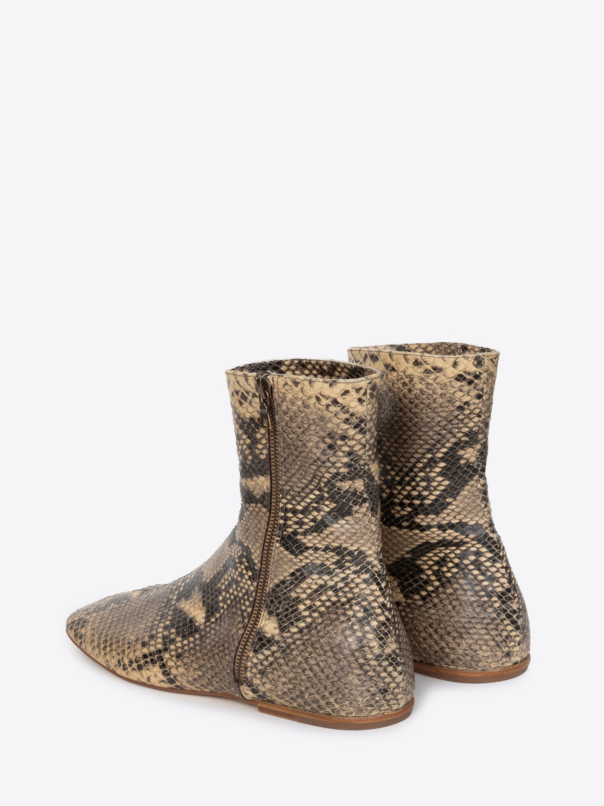 LEATHER SOCK BOOTS - 4