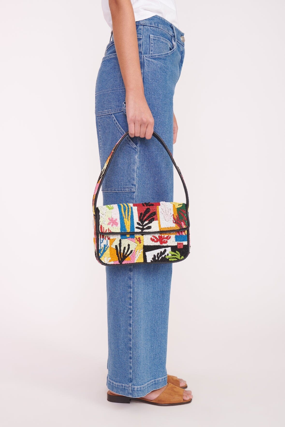 STAUD TOMMY BAG CORAL PATCHWORK - 6