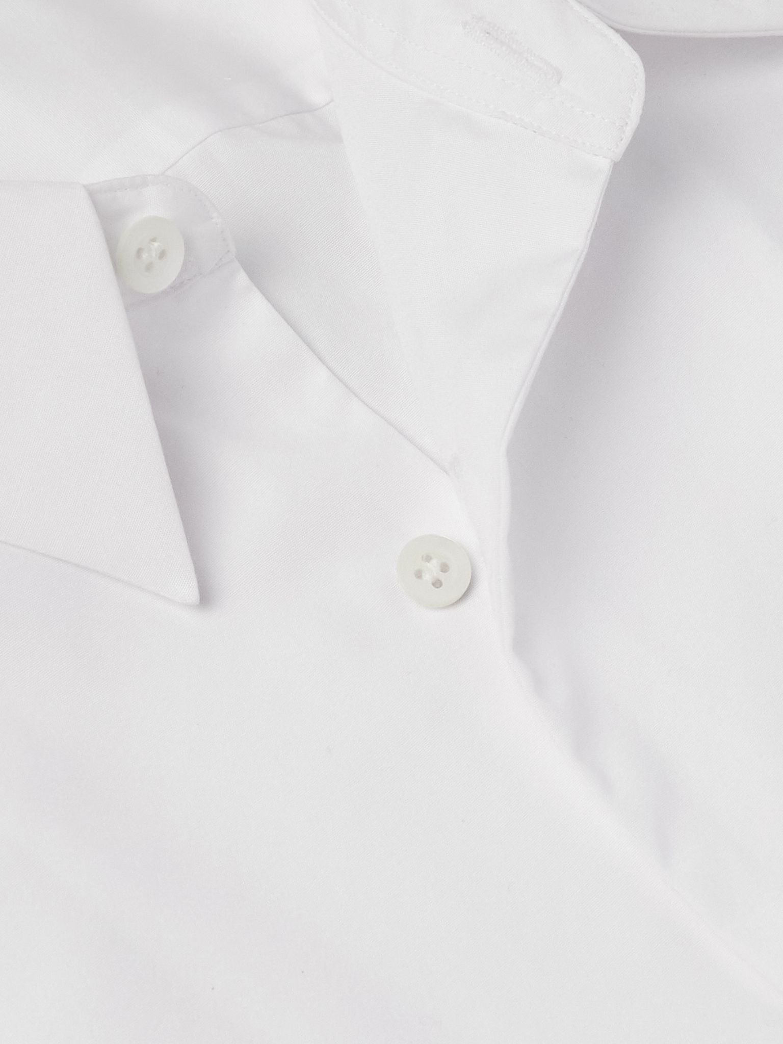 Cotton-Poplin Shirt White - 5