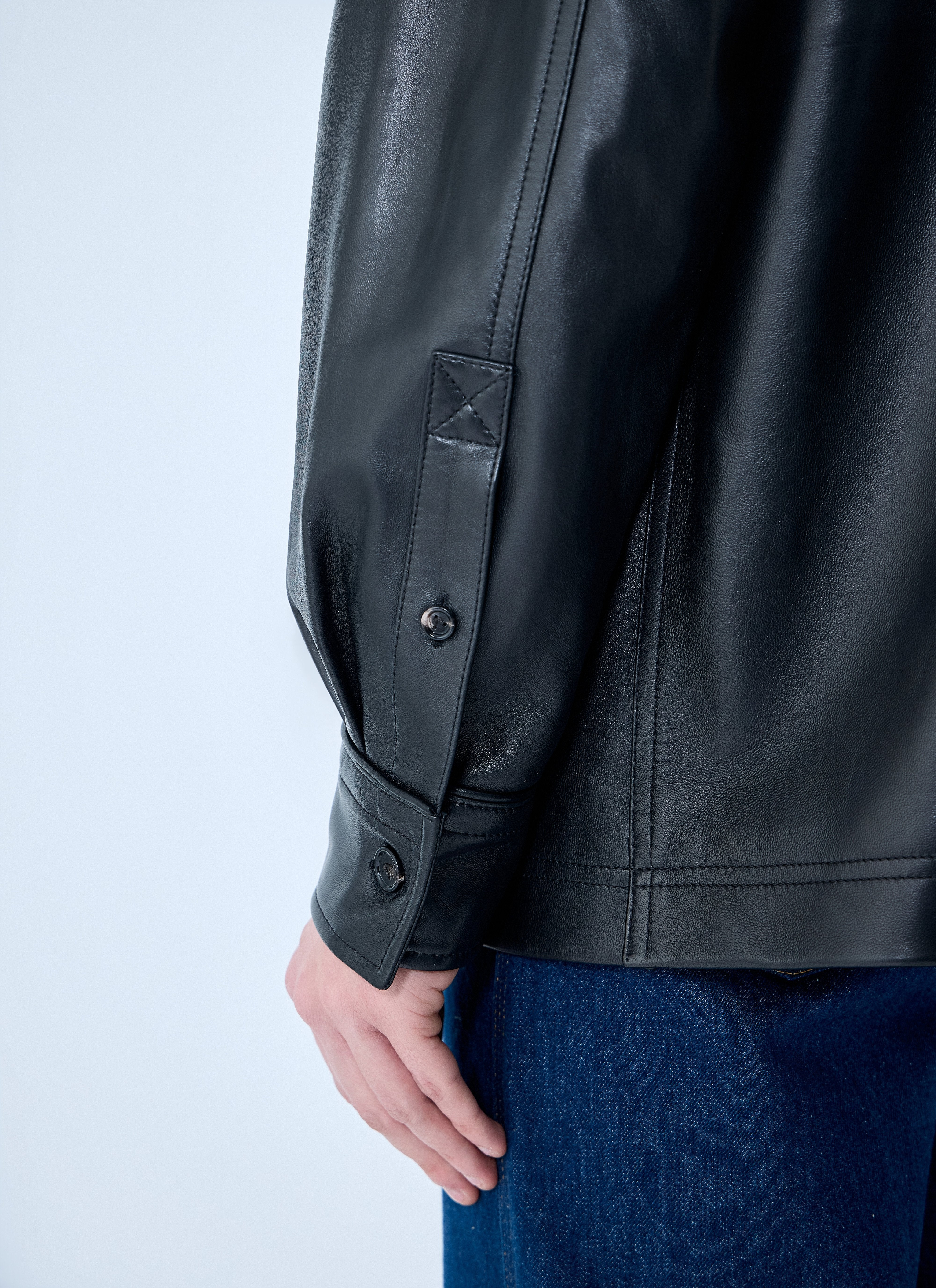 Bottega Veneta Men Leather Pyjama Shirt - 6