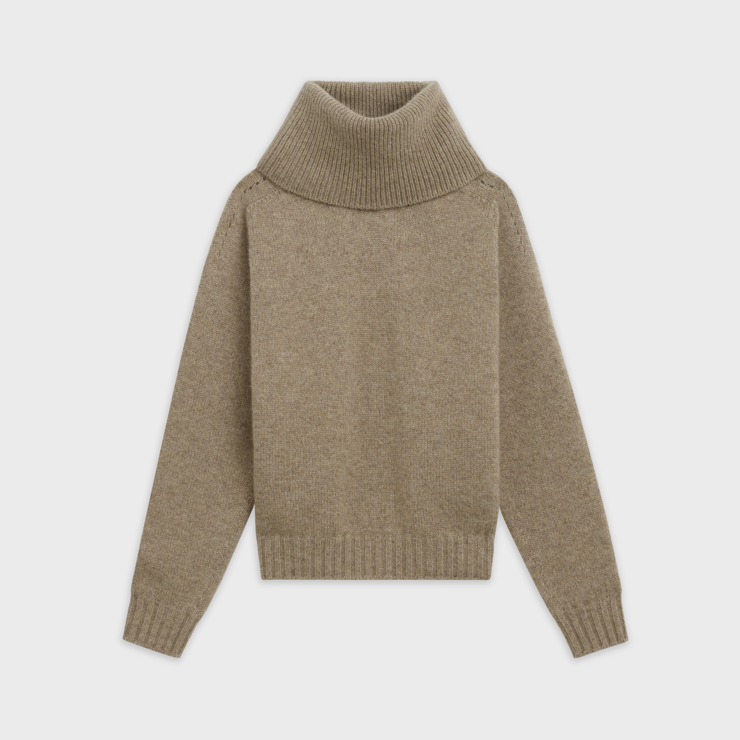 COWL NECK SWEATER IN SEAMLESS CASHMERE - 1