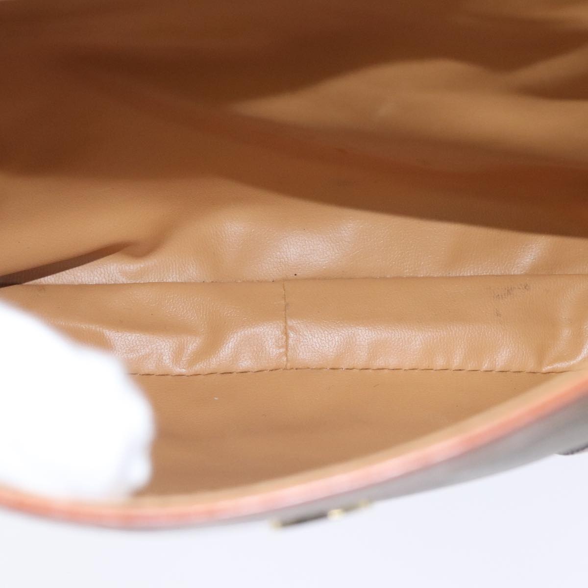 CELINE Macadam Canvas Hand Bag Beige Gold - 10