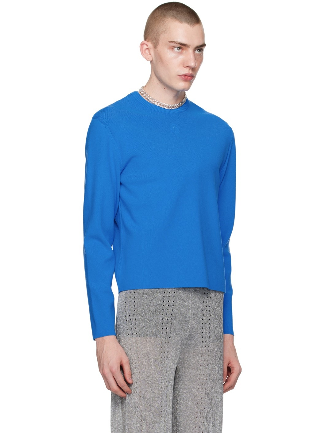 Blue Core Knit Sweater - 2