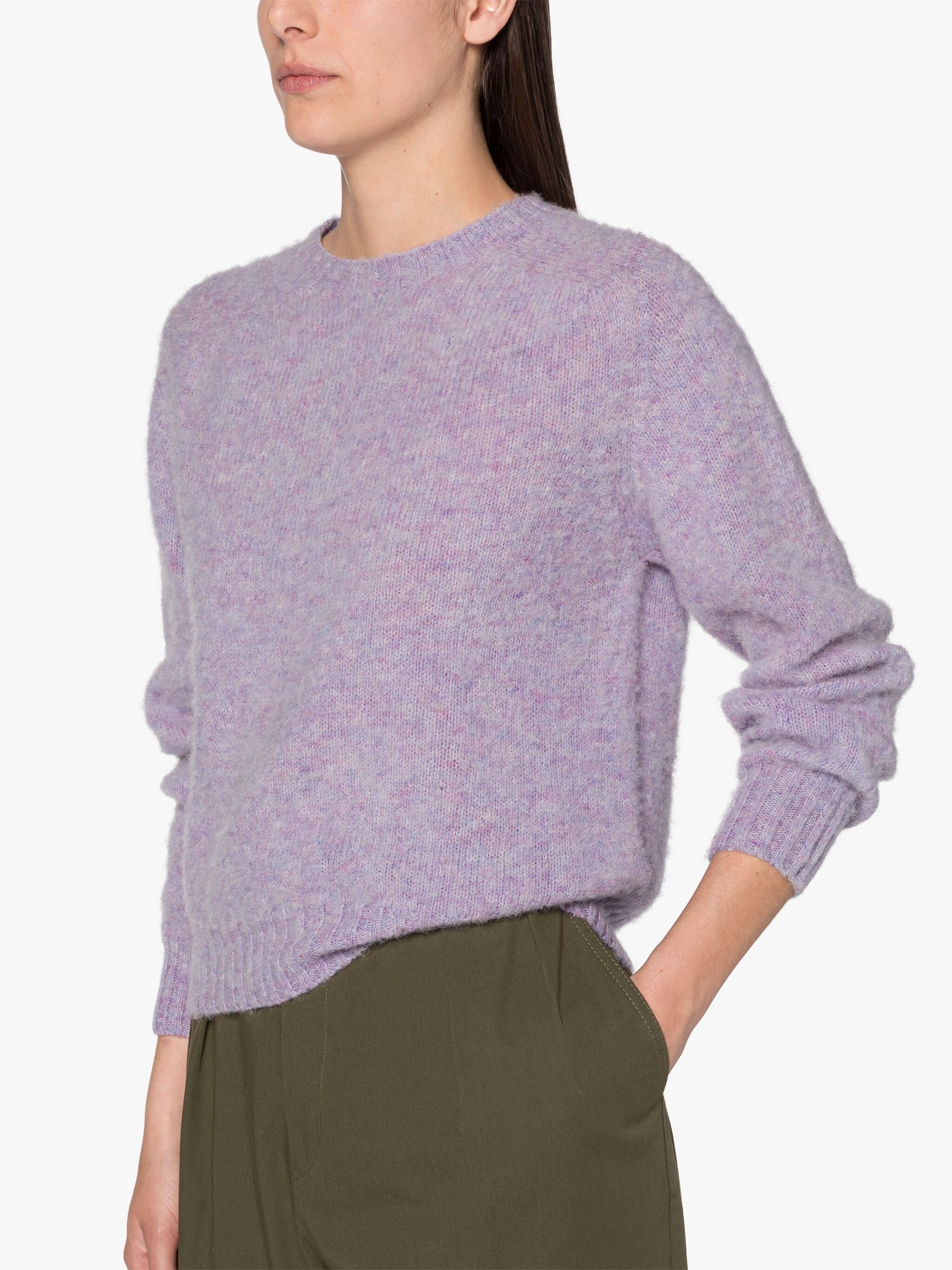 KENNEDI LILAC MIX WOOL CREWNECK SWEATER - 5