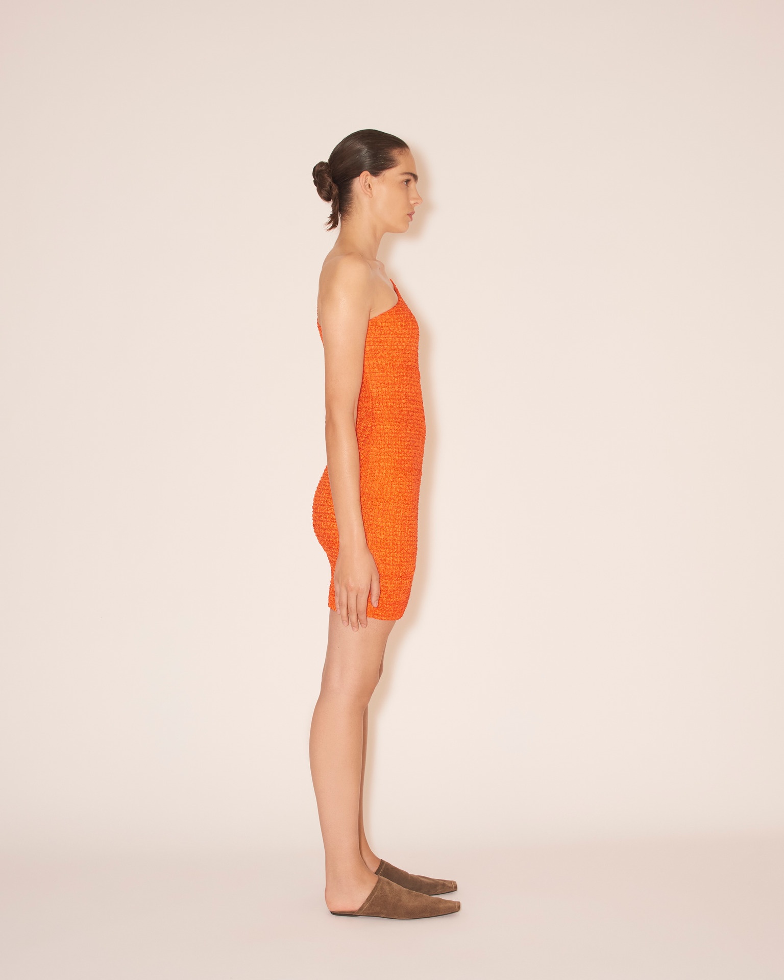 MITRA - One shoulder dress - Orange - 4