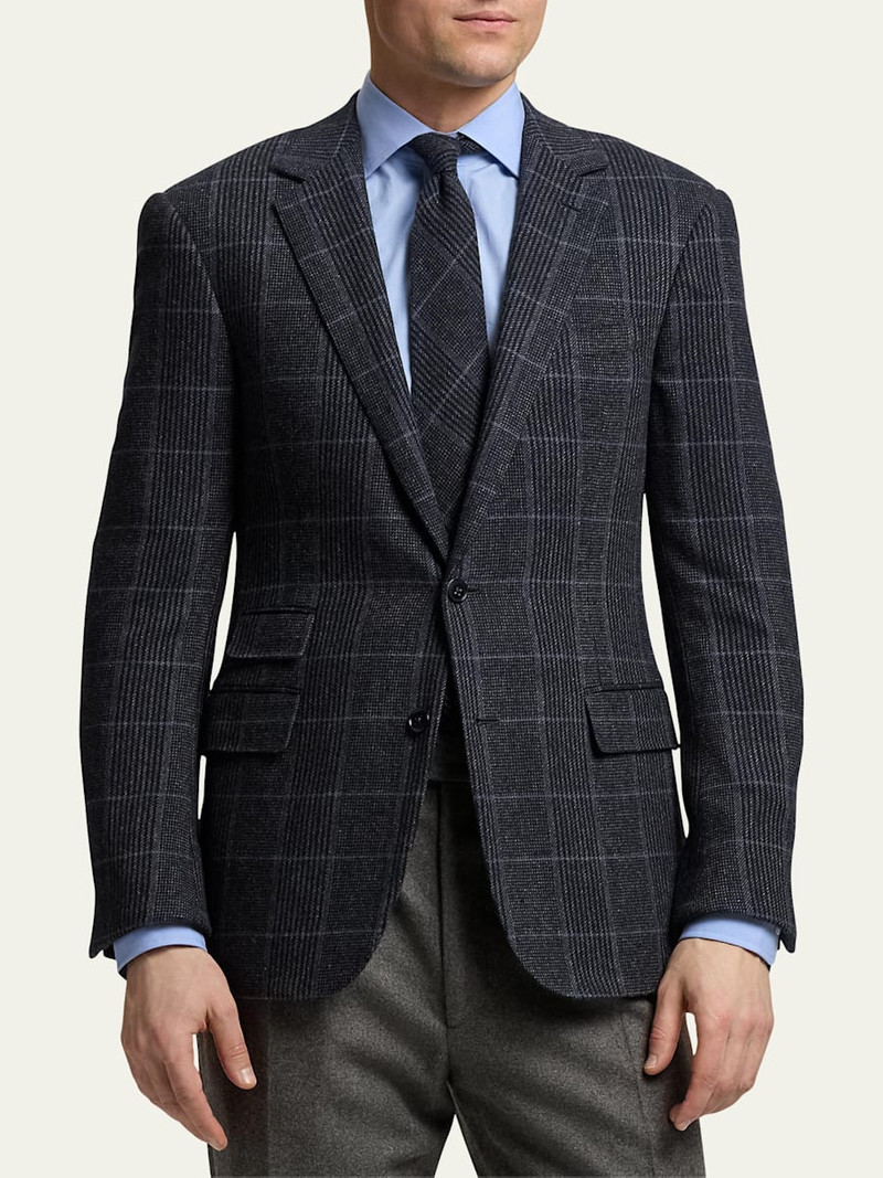 Ralph Lauren Men's Gregory Cashmere Check Sport Coat outlook