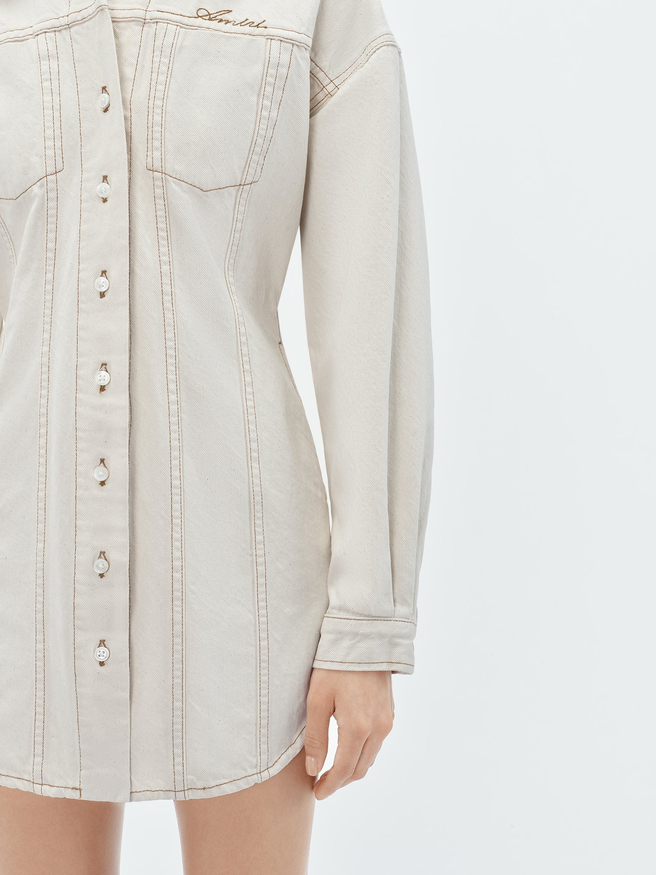 AMIRI SCRIPT SHIRT DRESS - 7