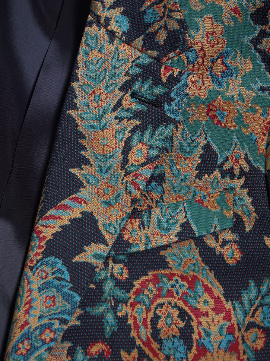 FLORAL PAISLEY JACQUARD BLAZER - 6