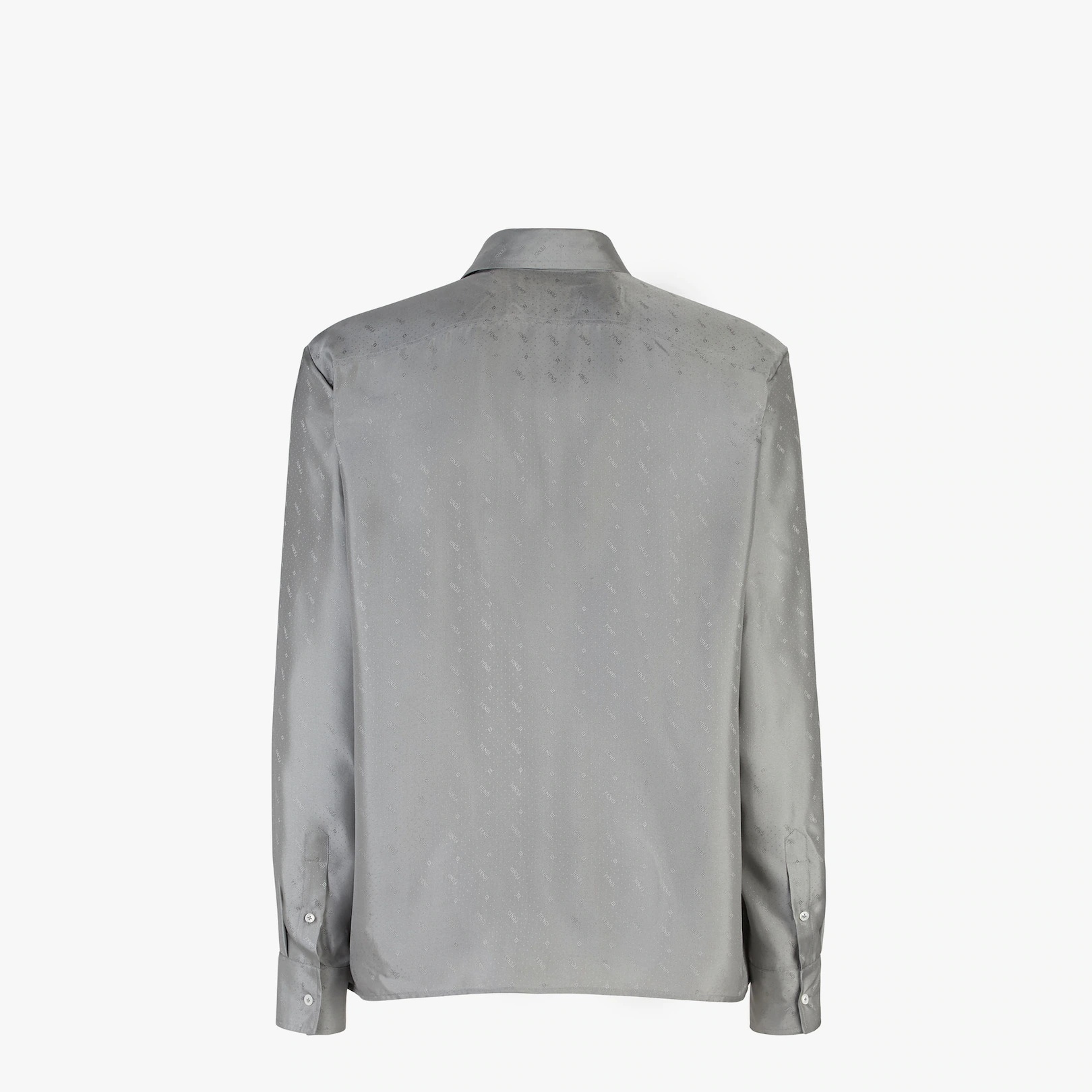 Gray silk shirt - 2