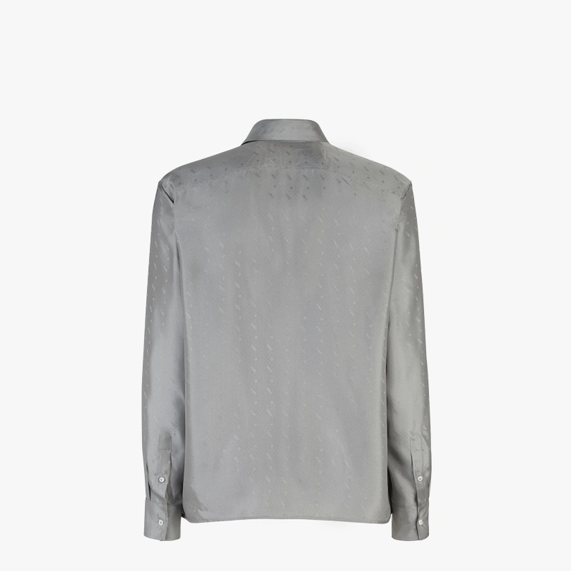 FENDI Gray silk shirt outlook