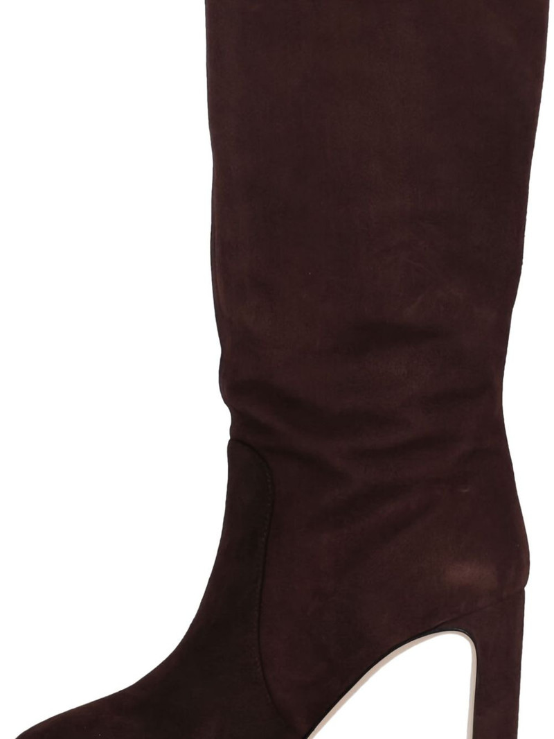 85mm block-heel suede boots 5