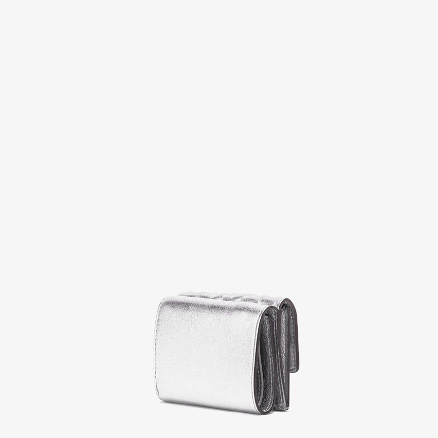 Silver leather wallet - 2