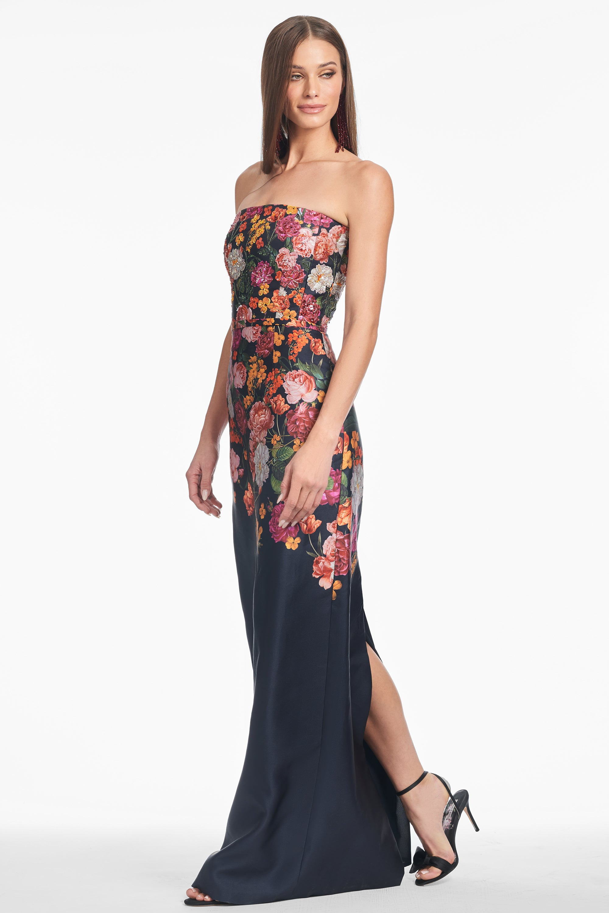 EMBELLISHED SABINE GOWN - MIDNIGHTS MAGIC BLOOMS - 5