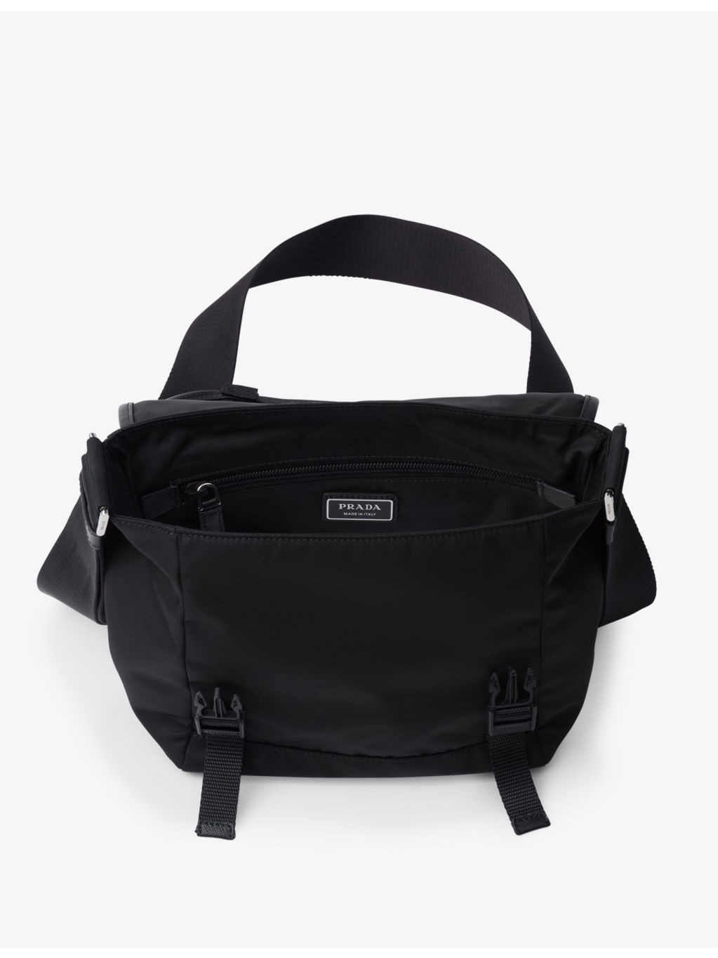 Re-Nylon leather and recycled-nylon shoulder bag - 5