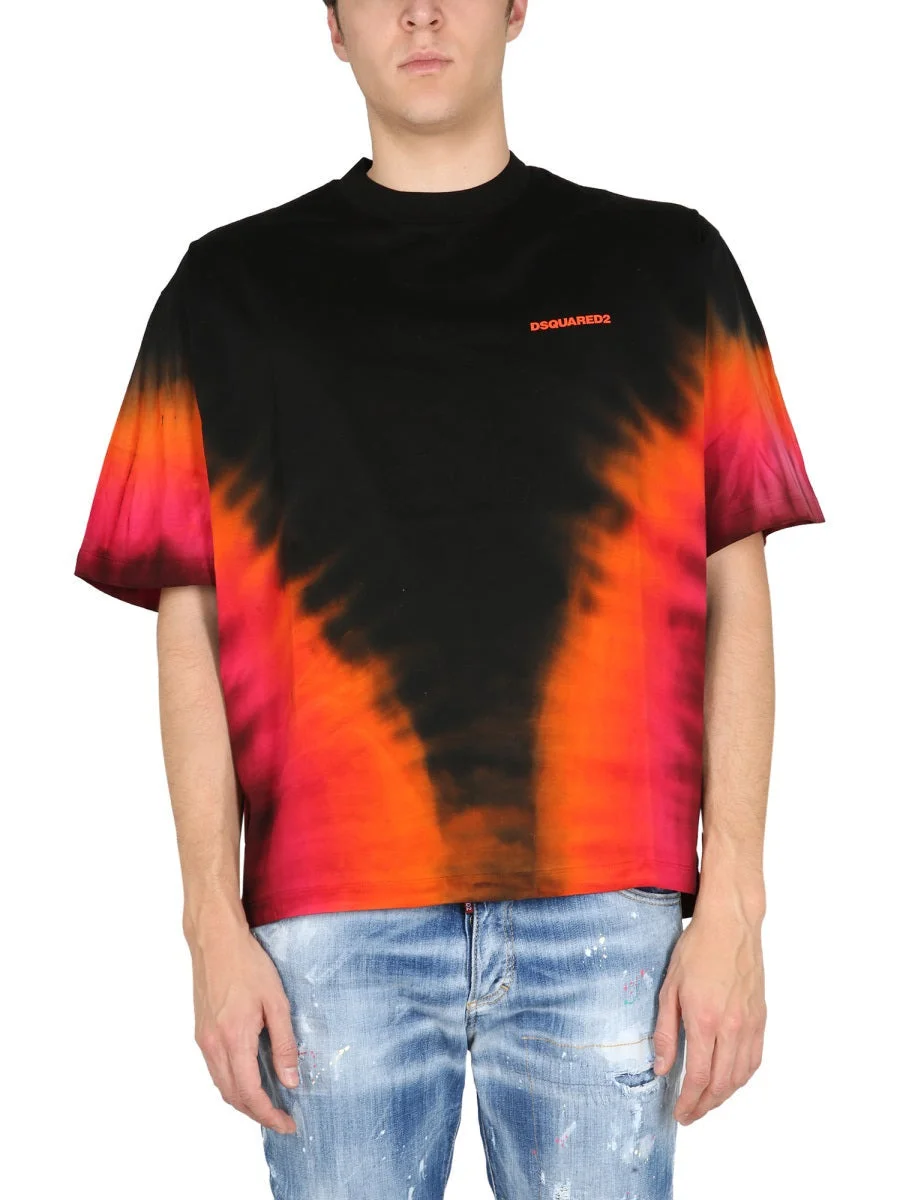 Dsquared Men T-Shirt "D2 Flame" - 1