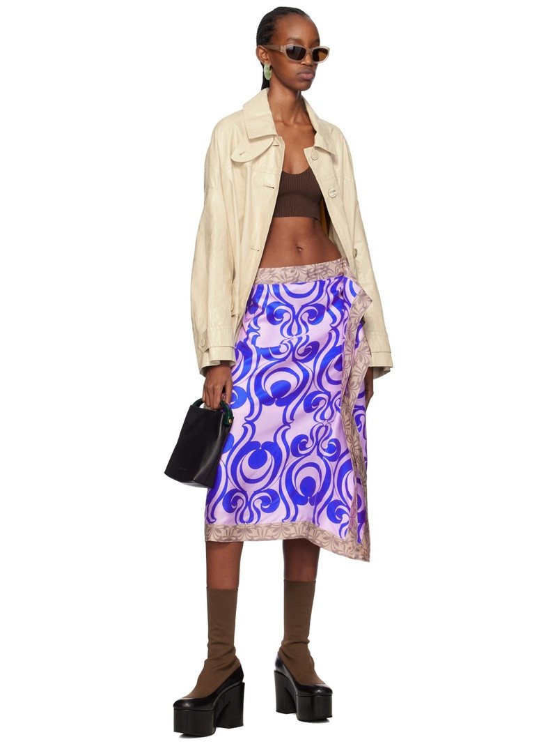 Dries Van Noten Beige Flap Pocket Coat outlook