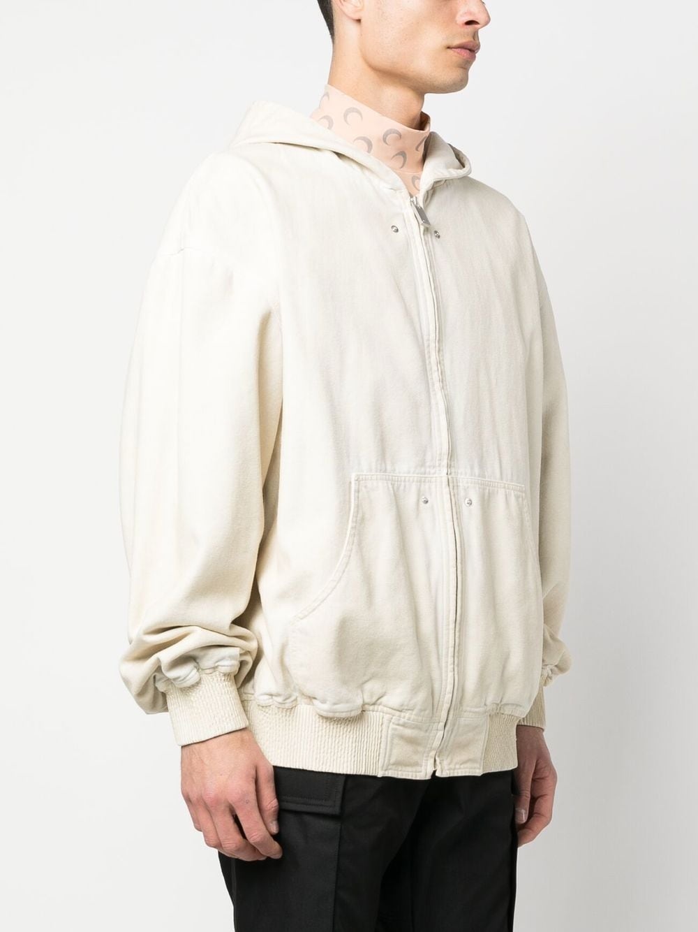 zip-up hooded jacket - 3