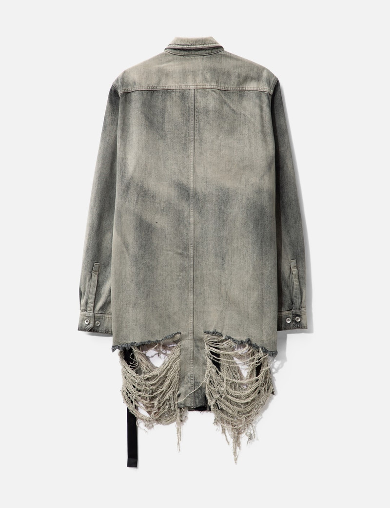 Rick Owens DRKSHDW MINERAL DENIM OUTERSHIRT outlook