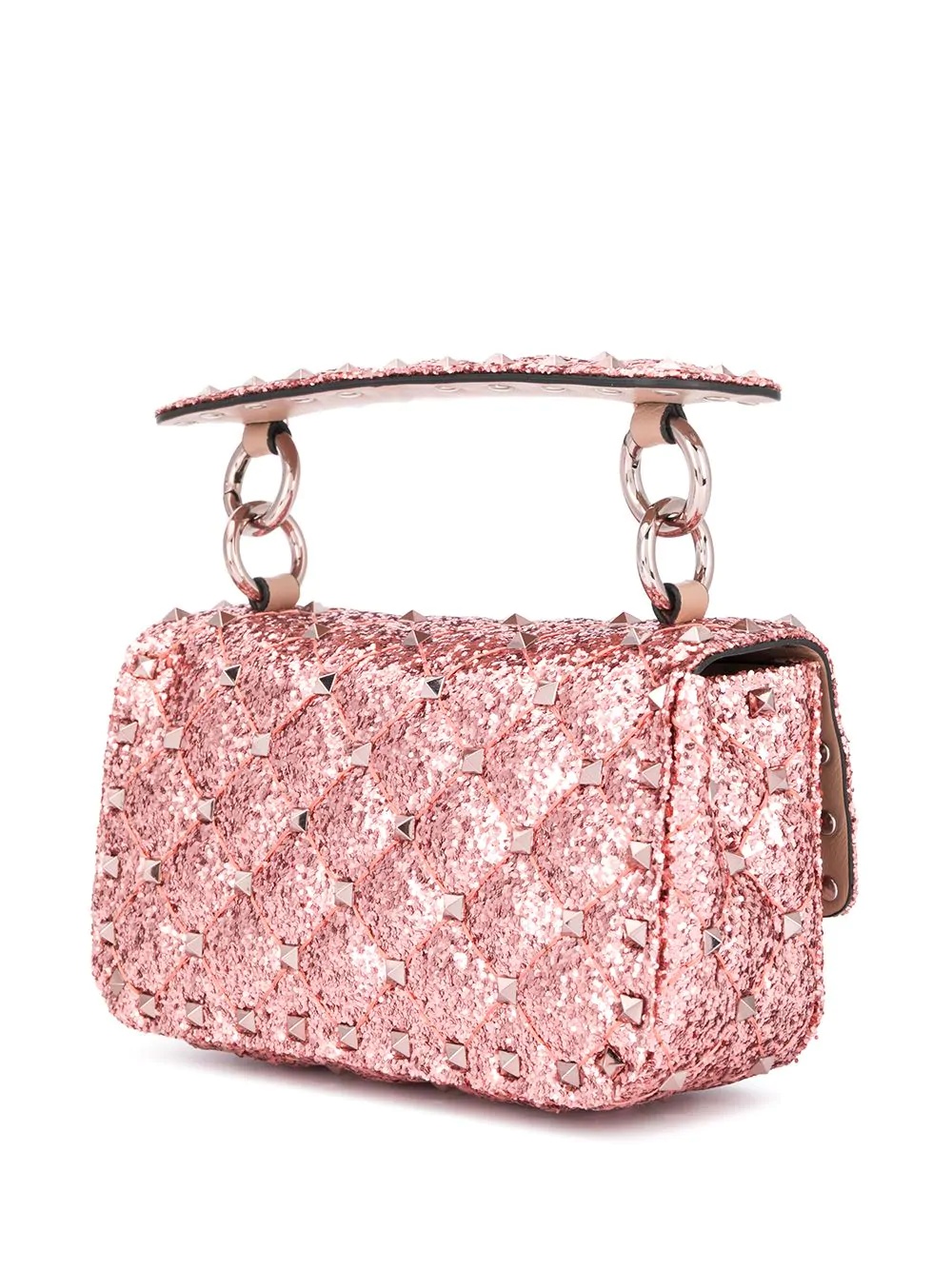 Spike glitter shoulder bag - 3