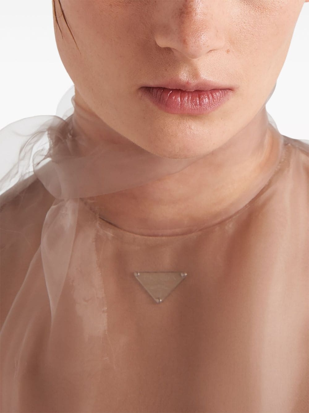 technical voile dress - 4