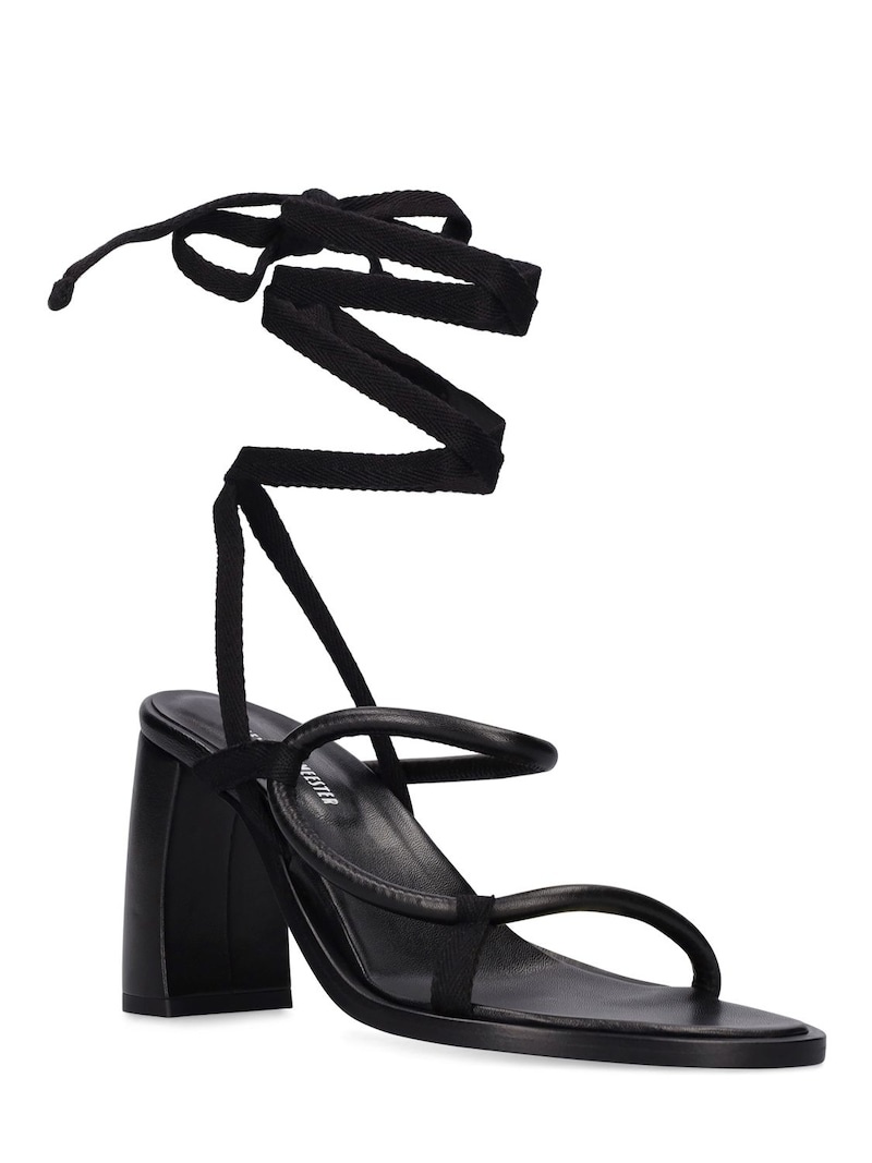 90mm Solange mignon leather sandals - 3