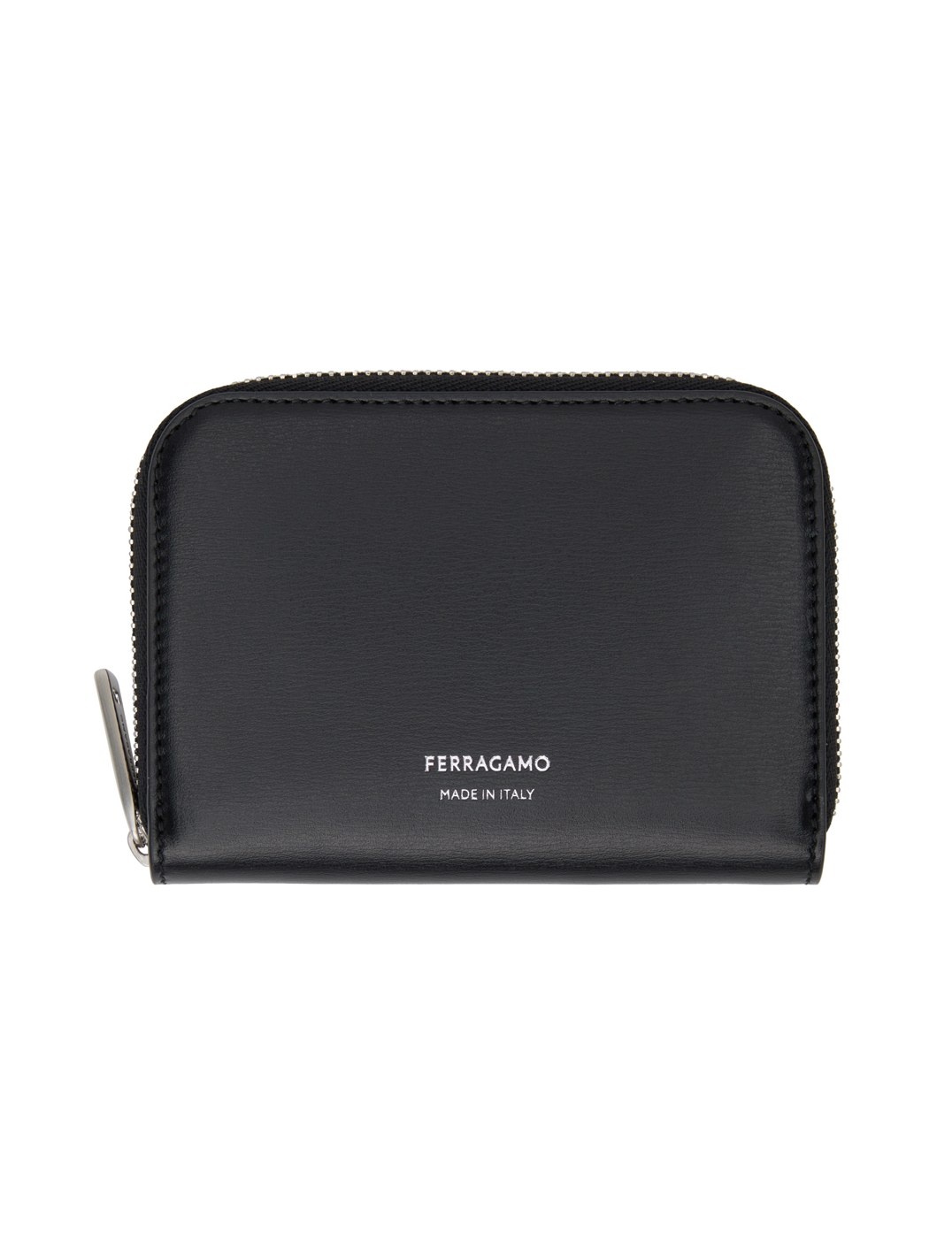 Black Zipped Credit Card Wallet - 1