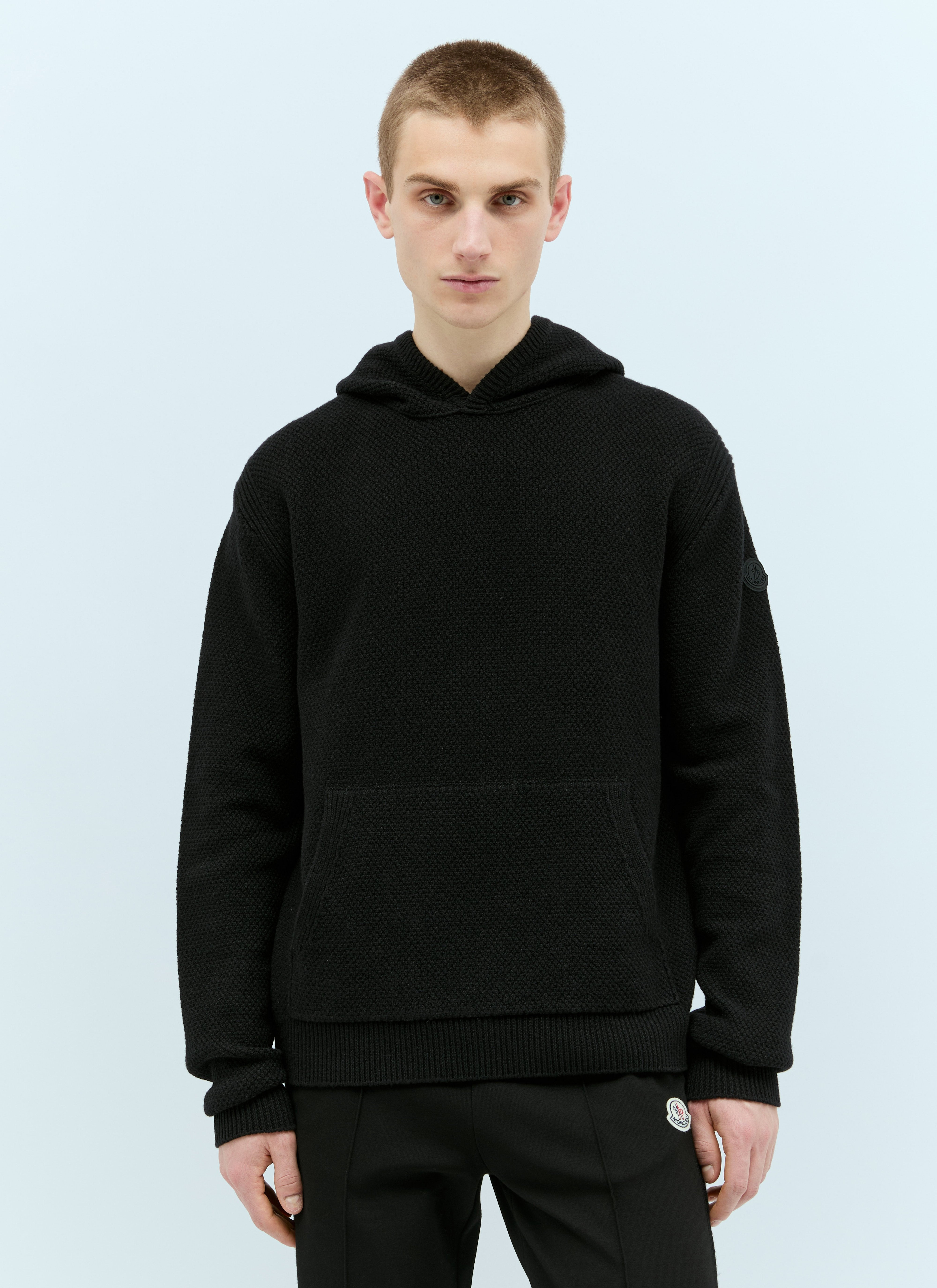 Moncler Men Wool Hooded Sweatshirt - 1