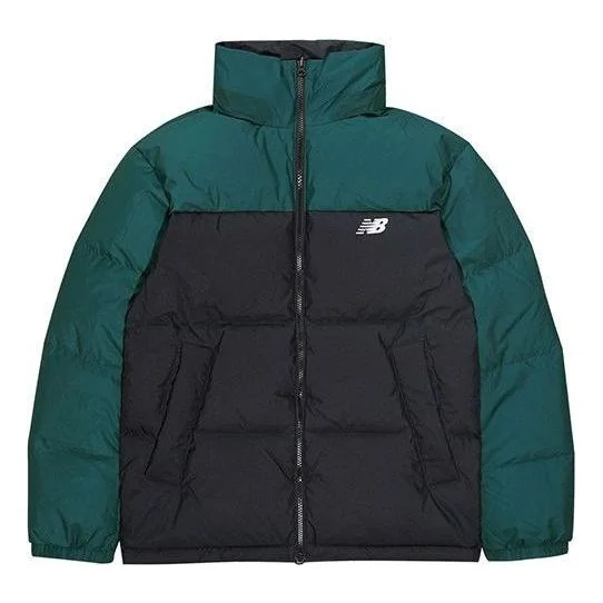 New Balance Classic Trend Two Sides Puffer Jacket 'Black Green' NP943043-GRN - 1